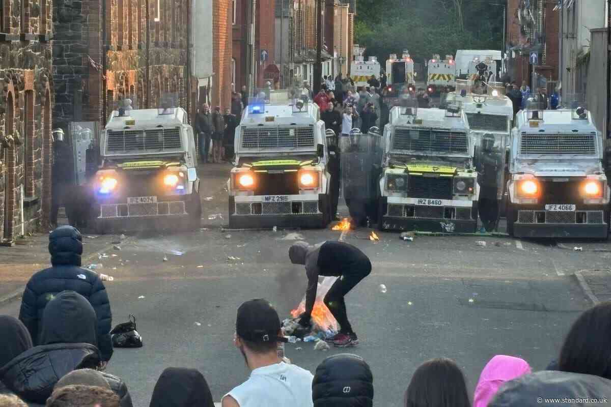 PSNI use water cannon in Ballymena after petrol bombs thrown at officers