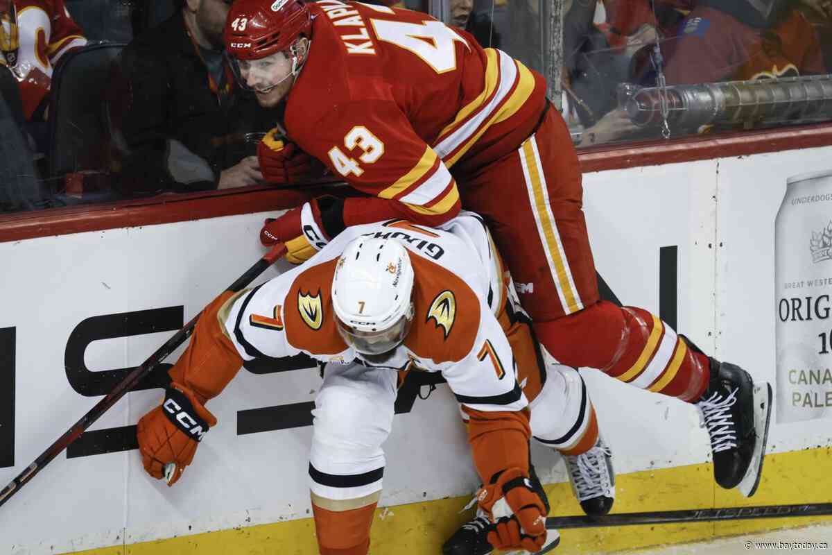 Forward Adam Klapka, Calgary Flames agree to two-year contract extension