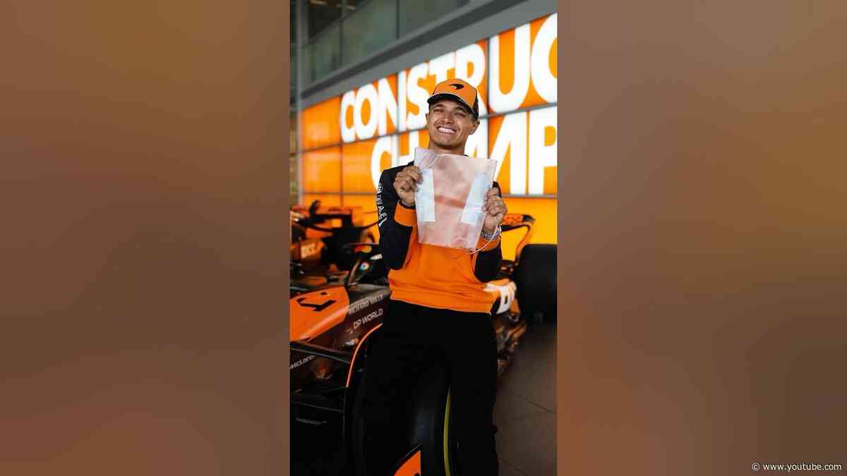Lando explains how F1 drivers stay hydrated whilst driving 💧