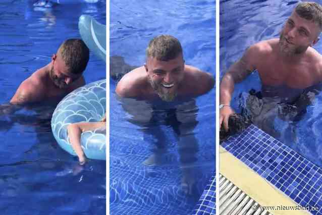 Dit is het moment waarop Bradley (27) ontdekt dat zijn zwemshort oplost in water