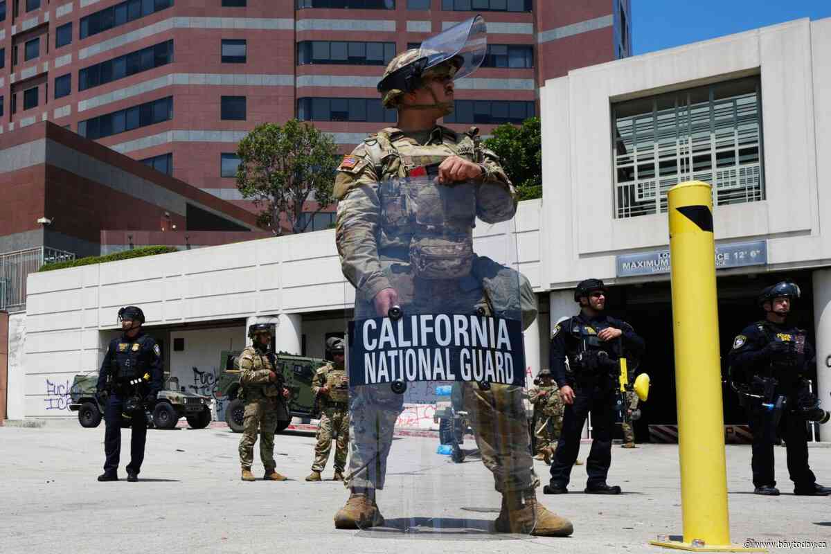 National Guard troops are now protecting ICE agents as they make arrests in LA