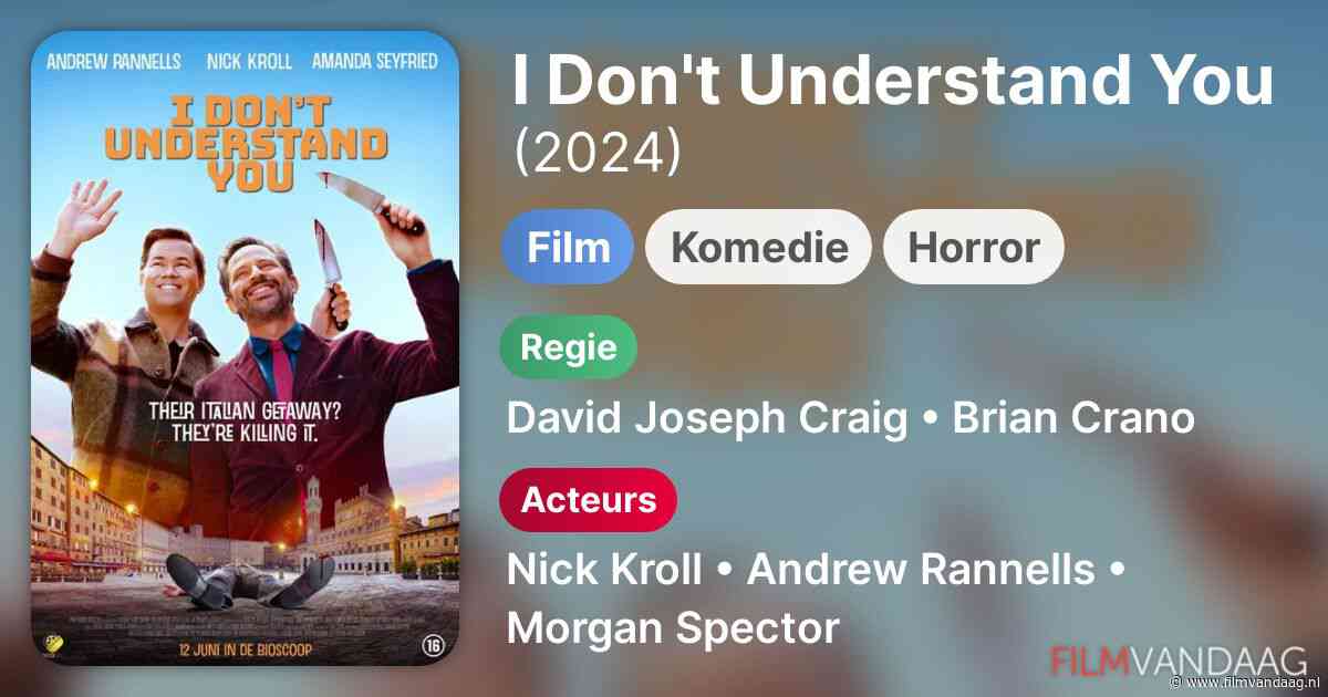 I Don't Understand You (2024, IMDb: 5.9)