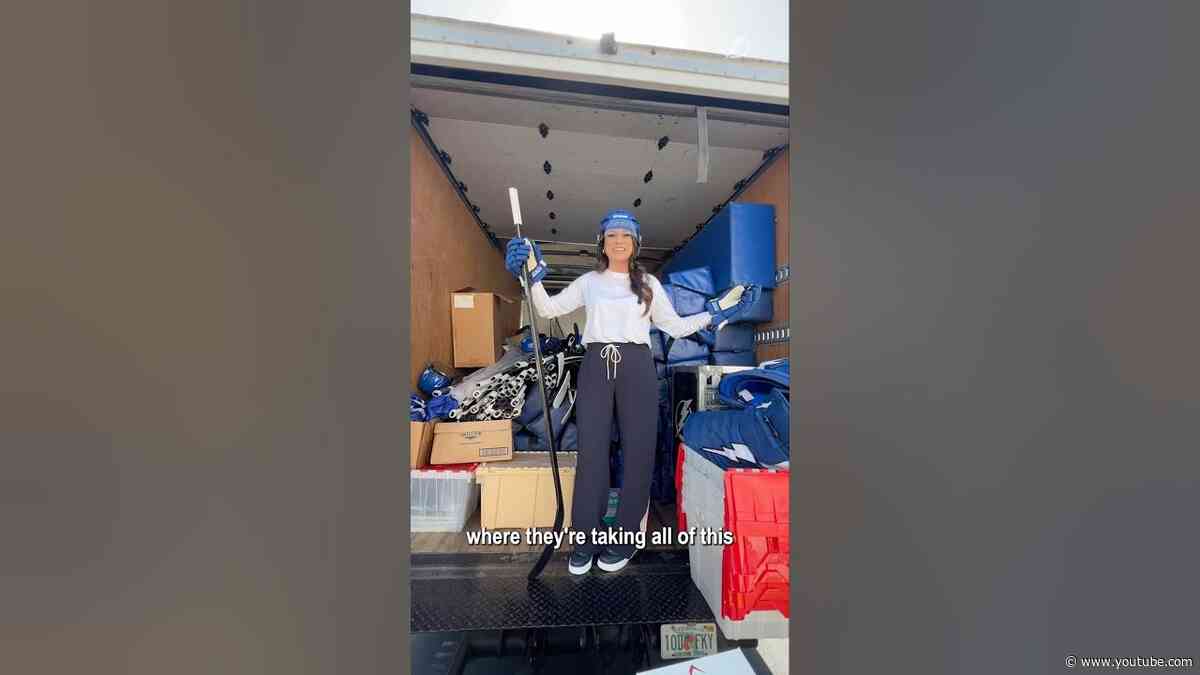 Gabby Shirley’s on the case again 🔎 #nhl #equipment #hockey #arena