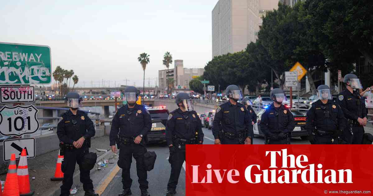 Los Angeles protests: Newsom says ‘democracy is under assault’ in attack on Trump; curfew in downtown LA begins