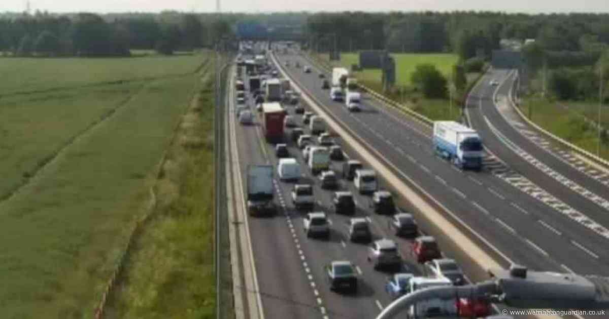 Long delays on roads around Warrington in morning commute