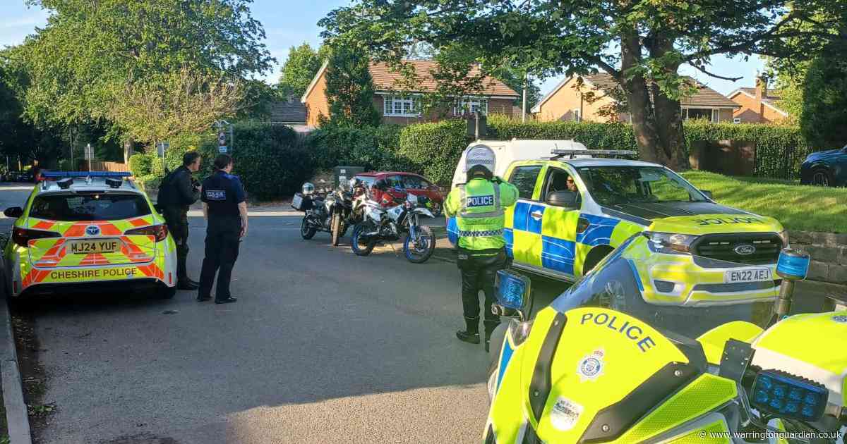 Police take action after villagers report dangerous and anti-social motorbikes