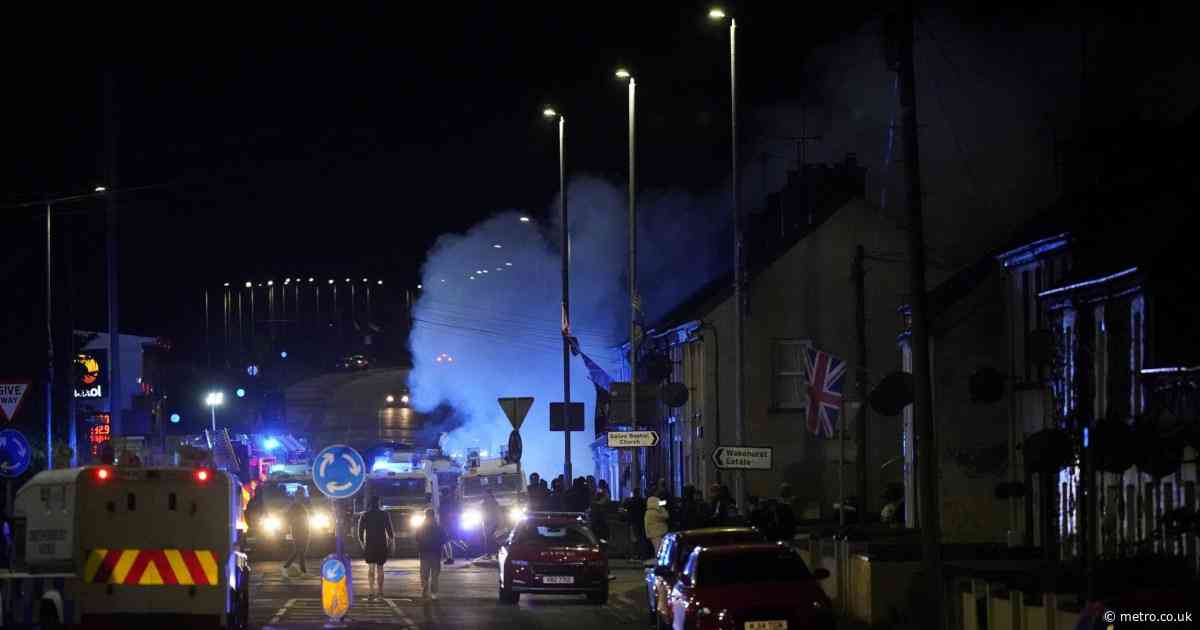 Why are there riots in Ballymena?
