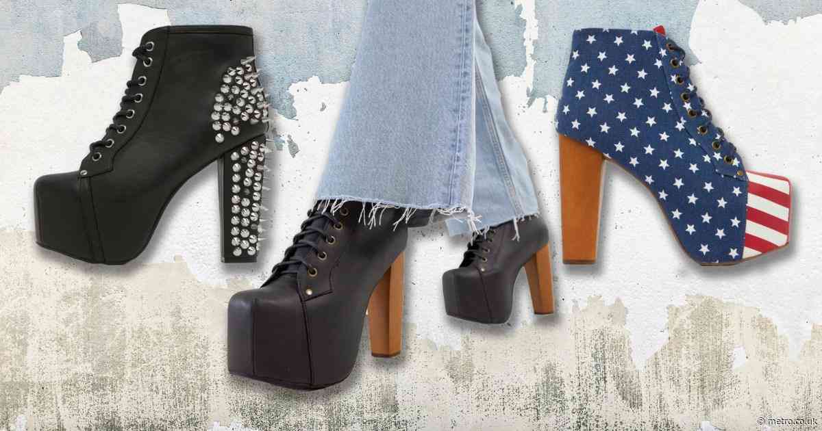 Remember Jeffrey Campbell’s sky-high shoe boots? They’re back a decade later!