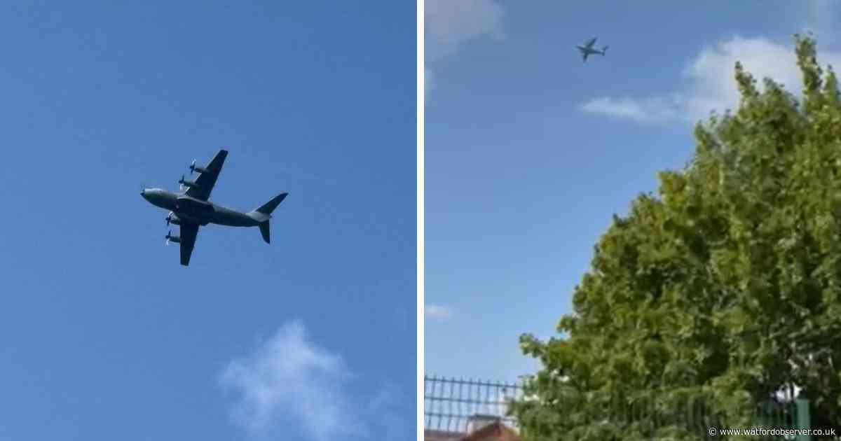 MOD reveals why RAF plane circled Watford four times