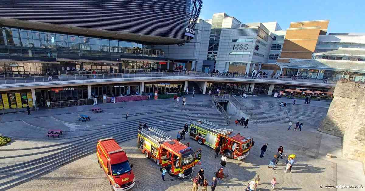 This is why fire engines are at Westquay this afternoon