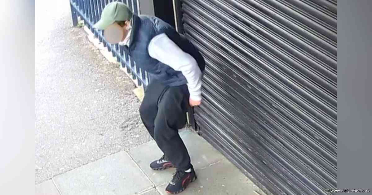 Sunbed salon left horrified as CCTV catches person defecating on the shutters