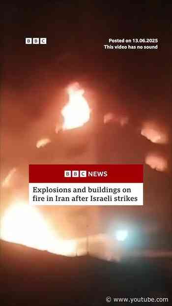 Explosions in Iran after Israeli strikes. #Israel #Iran #BBCNews