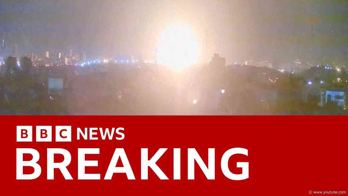 Israel announces strikes on Iran's nuclear sites as blasts heard across country | BBC News