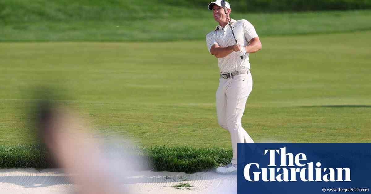 Rory McIlroy stumbles in US Open first round as JJ Spaun strides into lead