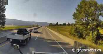 Caught on camera: House falls on Highway 97 during transport
