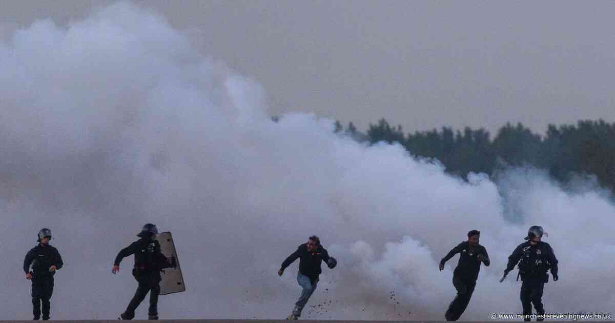 French police 'fire tear gas' at migrants in bid to stop small boats