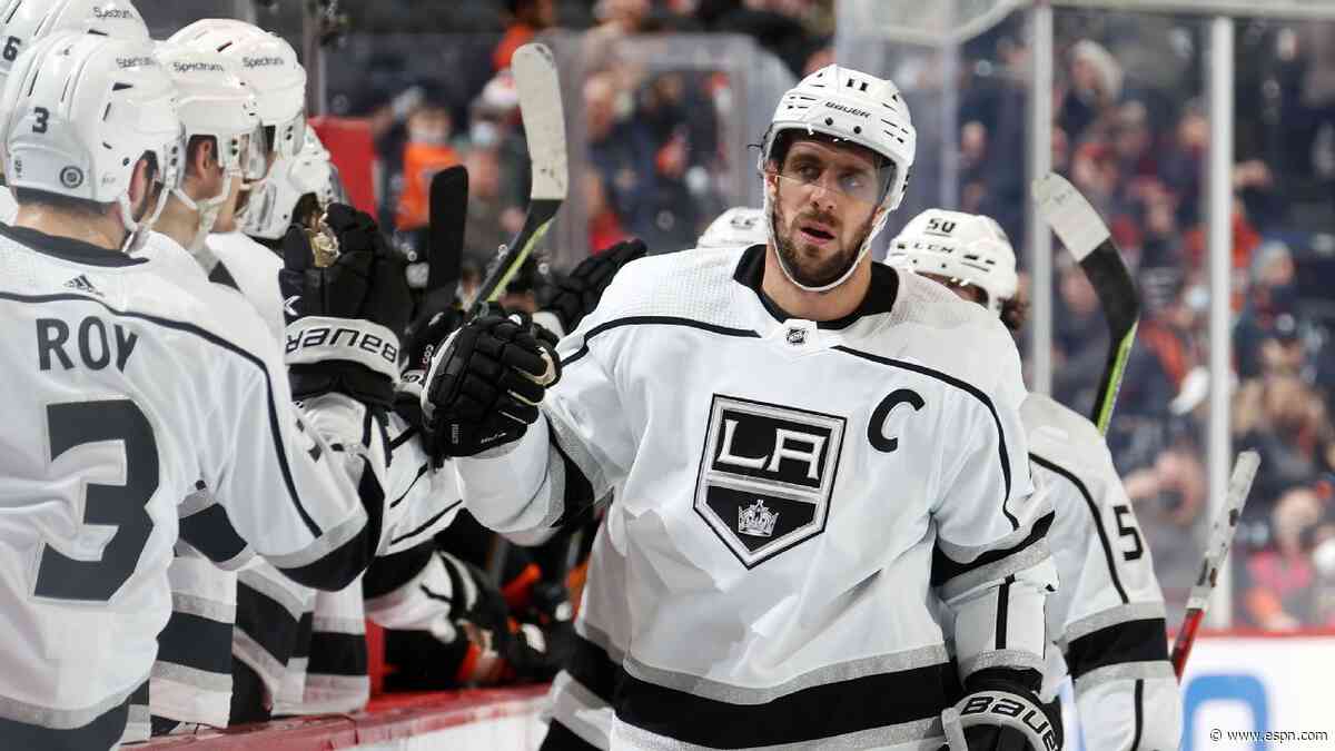 'Nicest' player: Kings' Kopitar wins 3rd Lady Byng