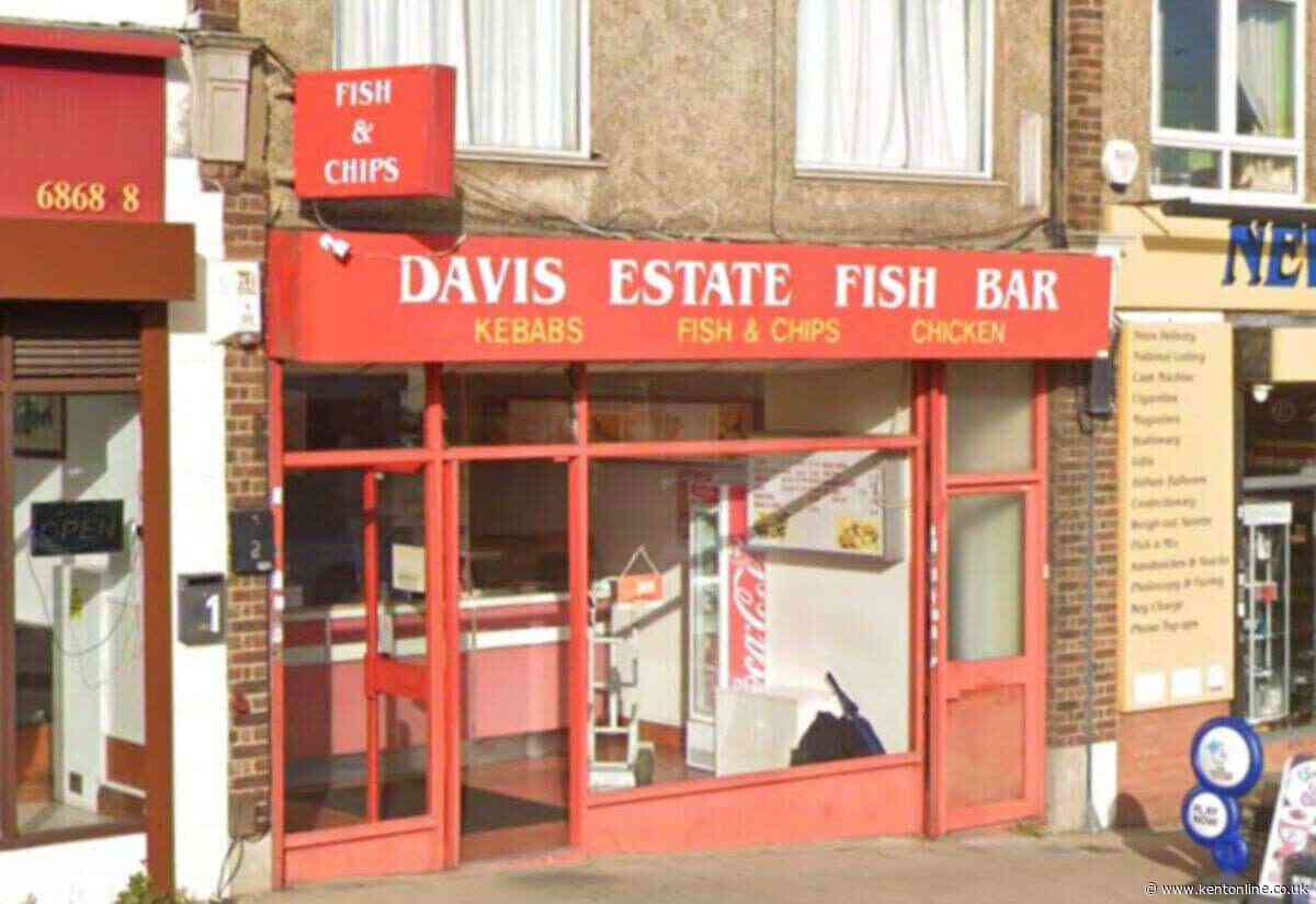 Fire at fish and chip shop
