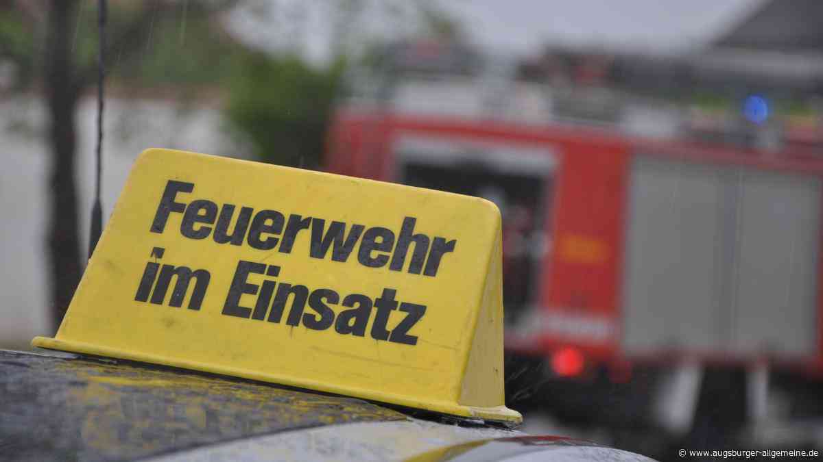 Brennende Hecke löst einen Feuerwehreinsatz aus