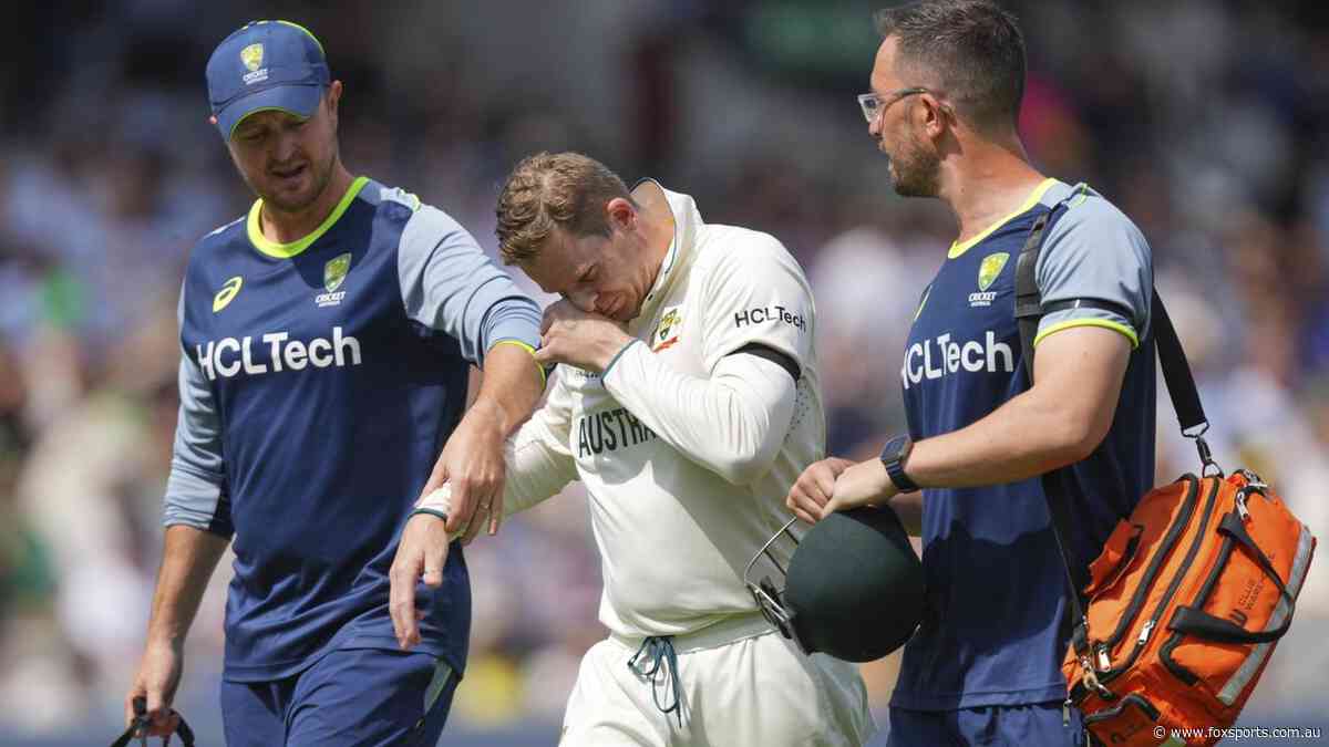 Steve Smith suffers sickening finger injury during dropped chance in WTC Final