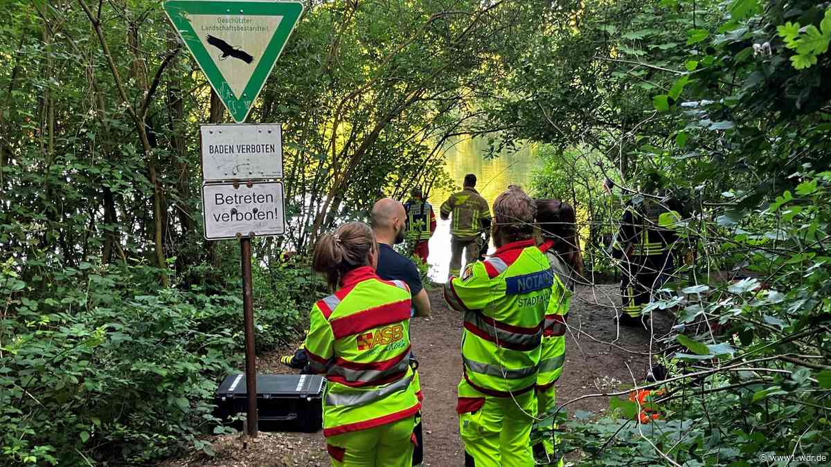 Schwimmer im Wassermannsee in Köln Vogelsang vermisst