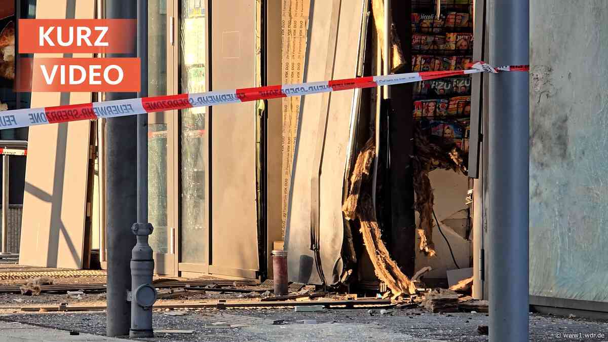 Ermittlungen nach der Explosion vor Kiosk in Dormagen