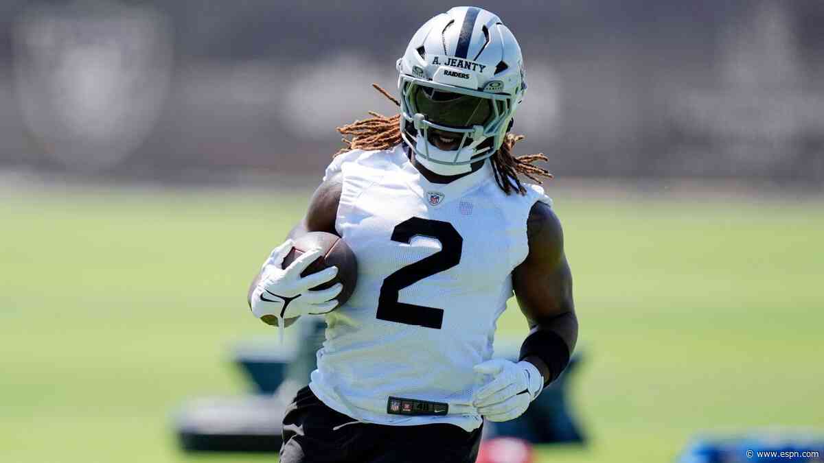 Raiders praise 'coachable' Jeanty at minicamp