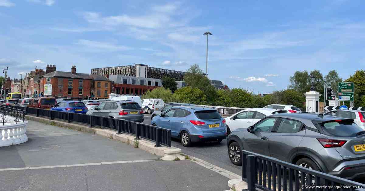 Car crash in town centre results in further heavy traffic in Warrington