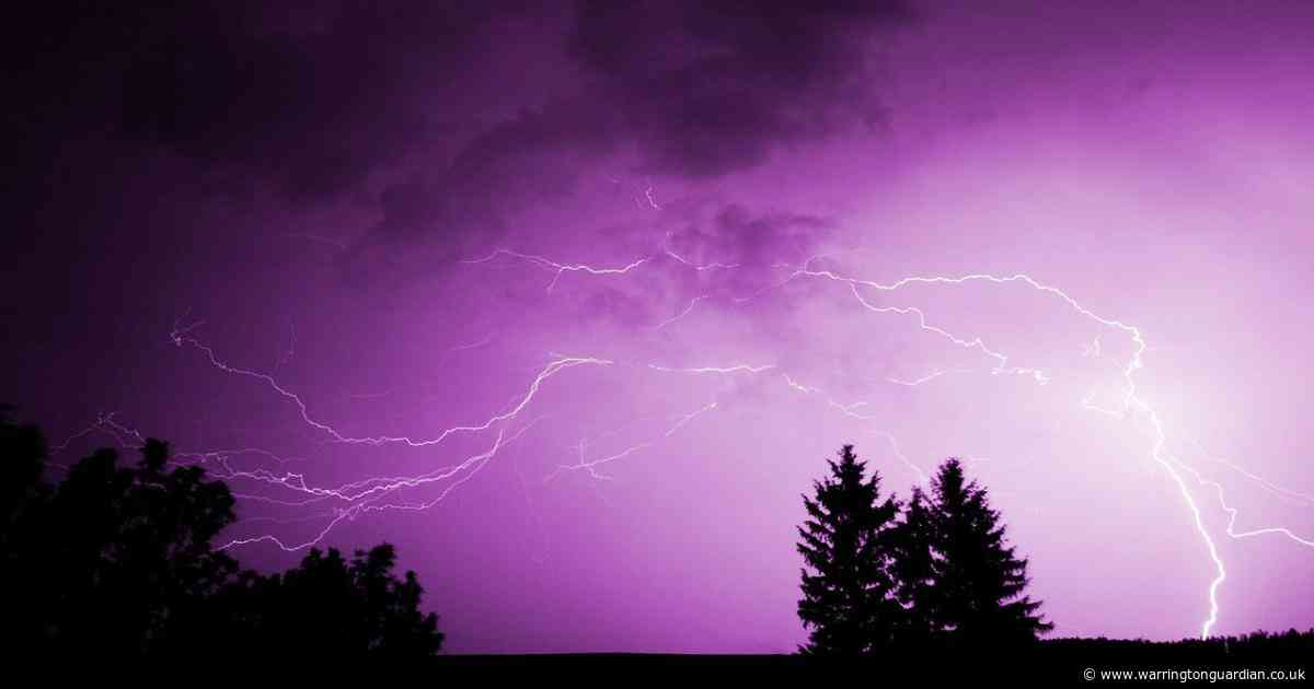 Hour-by-hour forecast as yellow thunderstorm warning set to hit Warrington