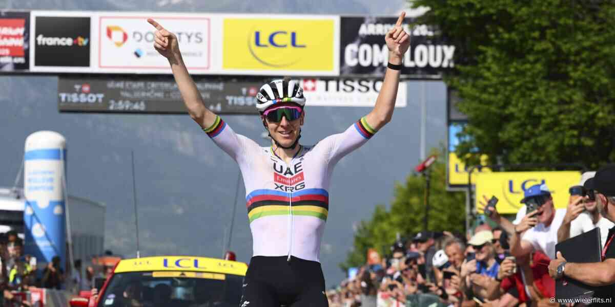 Tadej Pogacar maakt korte metten met Vingegaard en Evenepoel in Critérium du Dauphiné