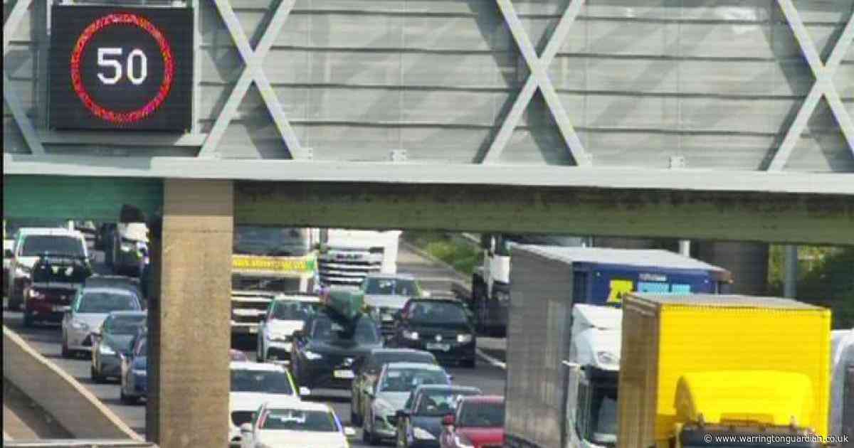 More delays on the motorway in Warrington as car breaks down on M6