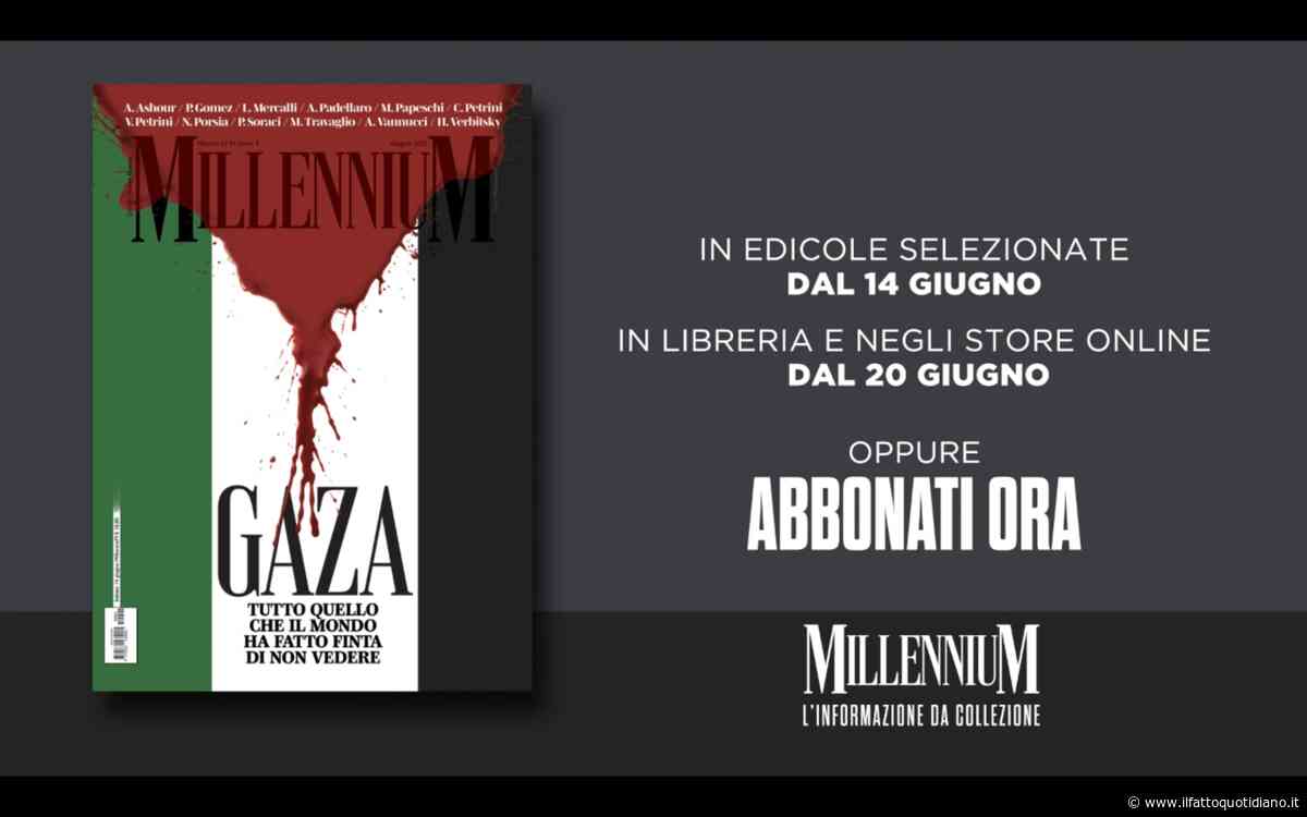 Gaza, tutto quello che il mondo ha fatto finta di non vedere. Portanova presenta il nuovo numero di Millennium – Video