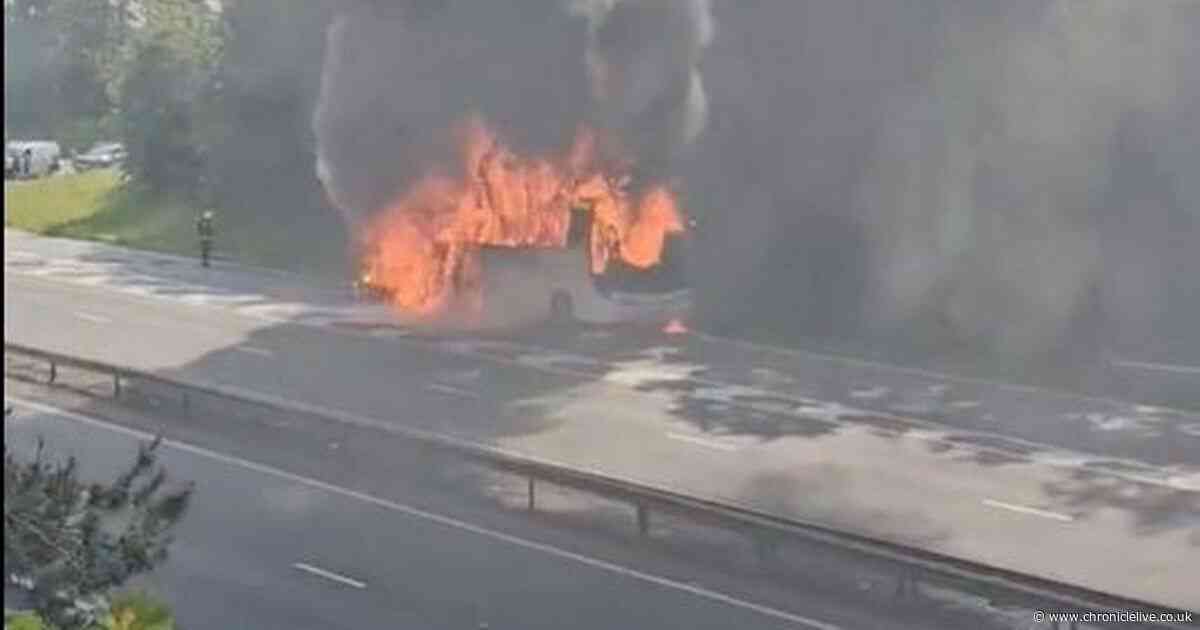 A19 coach fire LIVE: Updates as major delays with road closed in both directions