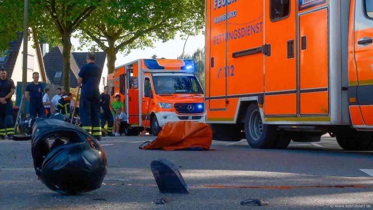 Schwerer Motorradunfall in Wandsbek – Fahrer wird reanimiert