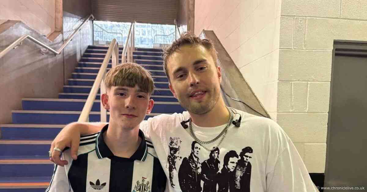 Meet the 15-year-old Newcastle busker who played alongside Sam Fender at St James' Park
