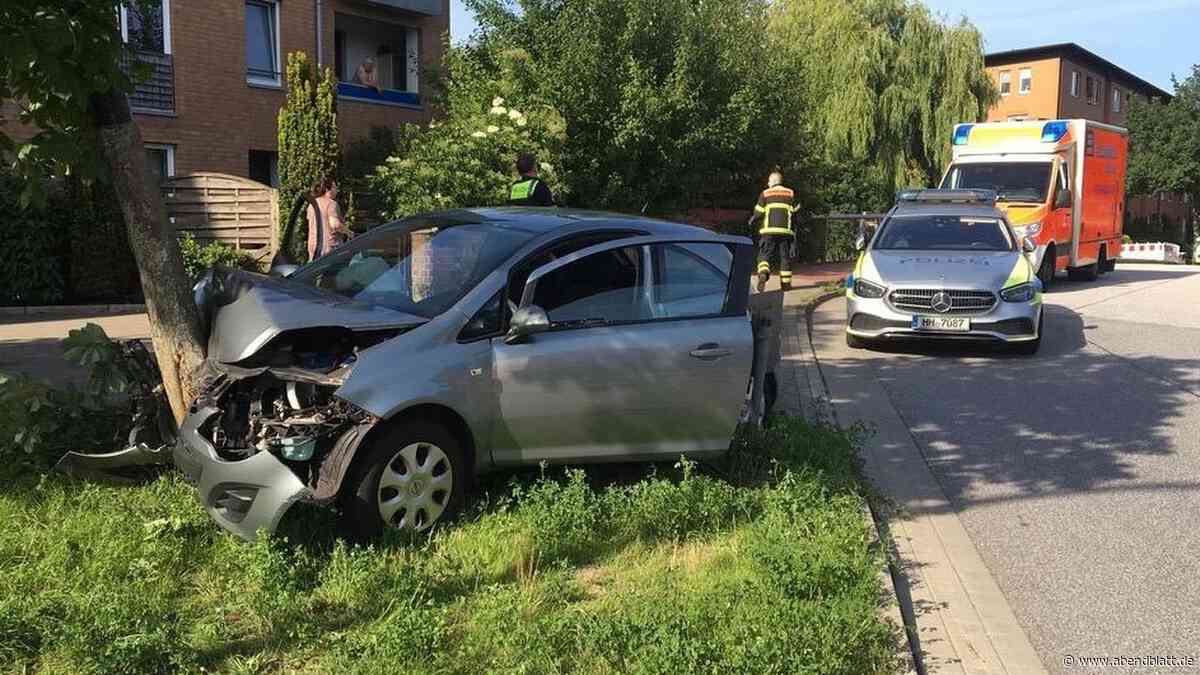 Autofahrerin fährt in Neuallermöhe gegen Baum – Hochrasanztrauma