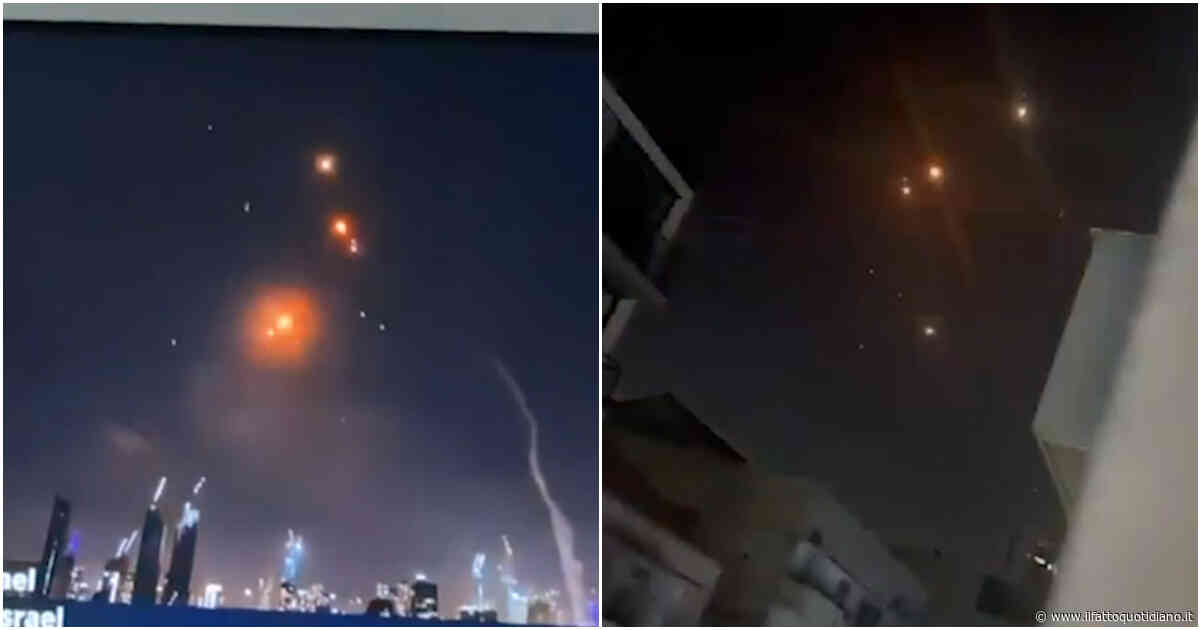 Pioggia di missili iraniani su Tel Aviv: il sistema difensivo israeliano fatica a intercettarli – Video