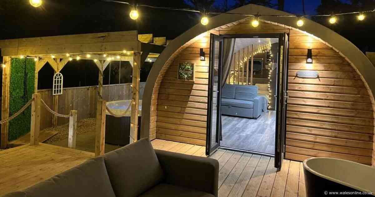 Glamping pod complete with hot tub and outdoor cinema going to auction