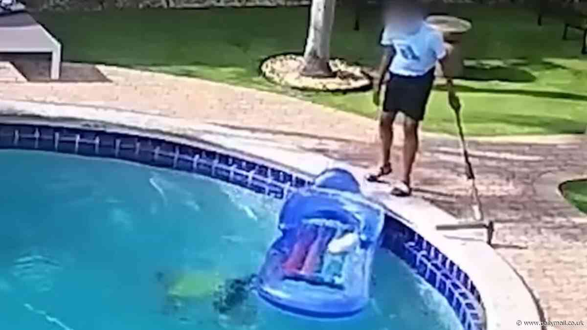 Florida child starts drowning in pool while adult who was with him stands beside it
