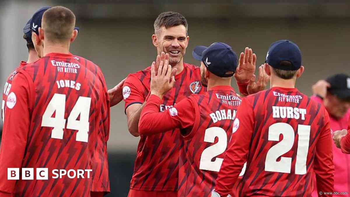 T20 Blast: Anderson helps Lancs close on Northants