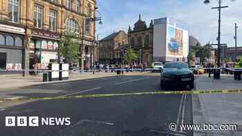Pedestrian seriously injured in city centre crash