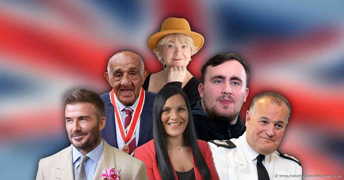 King's Birthday Honours 2025: All the Greater Manchester and Cheshire heroes recognised