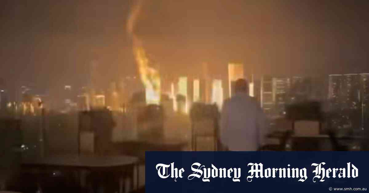 Video shows the missile attacks on Tel Aviv