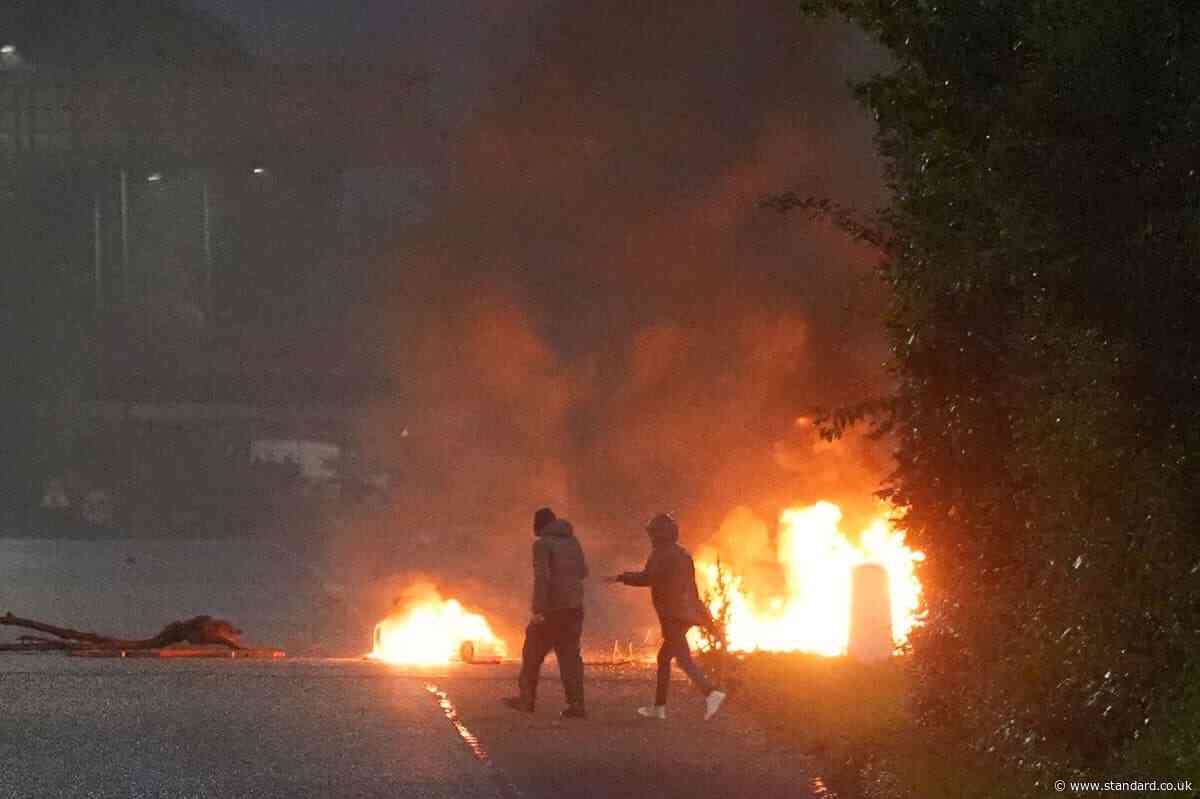 Petrol bombs thrown at police during fifth night of Northern Ireland disorder