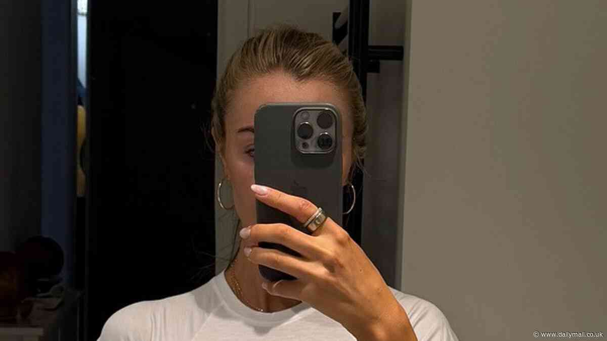 Pregnant Sophie Habboo shows off her blossoming baby bump in a hilarious slogan crop top as she shares series of stylish snaps