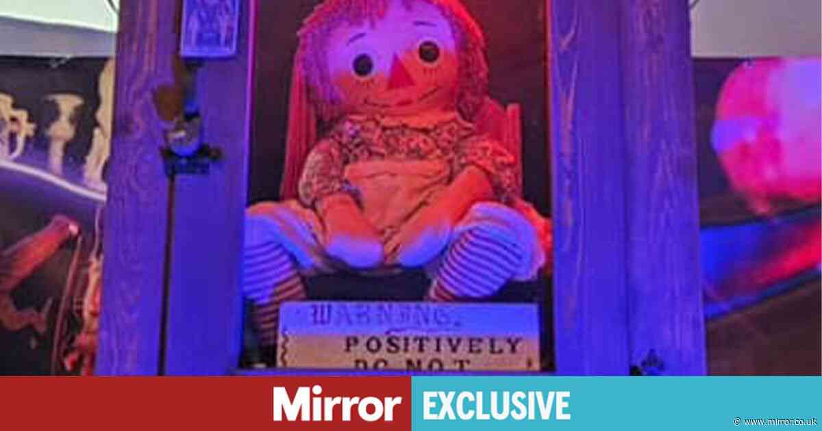 'Cursed' death-wish doll Annabelle locked in glass case 'causes horror car smash' amid grim warning
