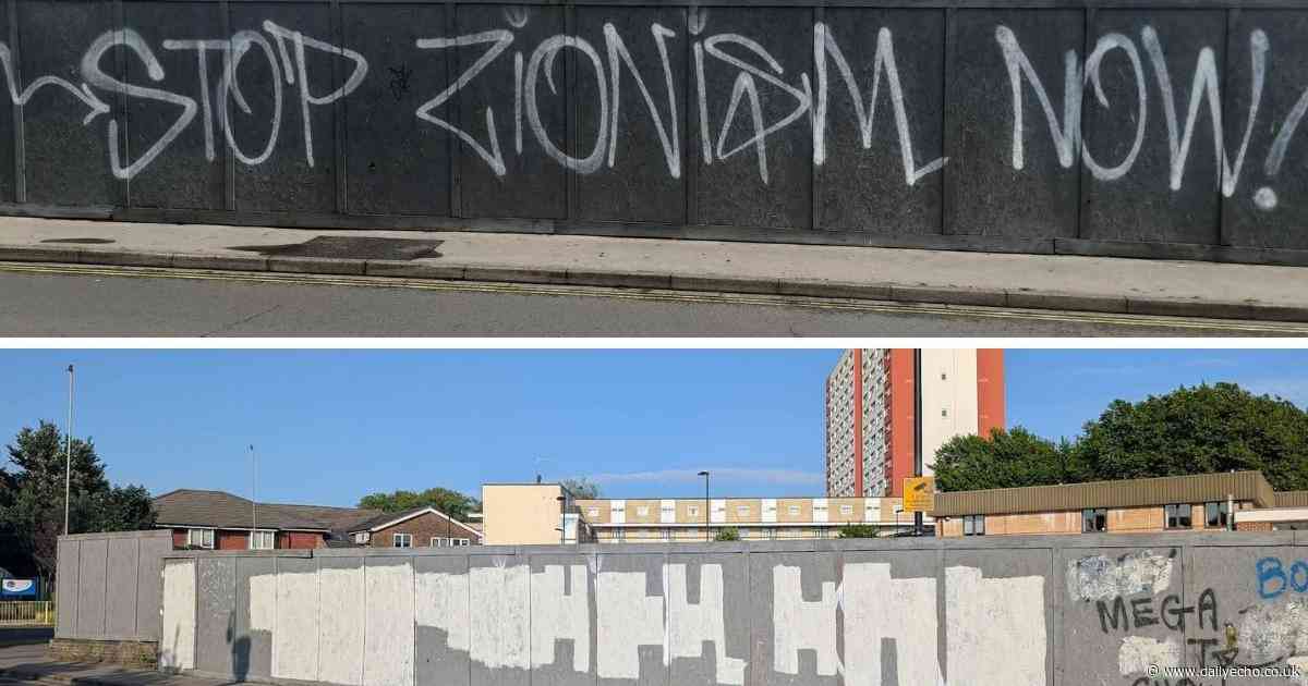 ‘Zionsim’ graffiti painted over after being called a ‘vile act of vandalism’