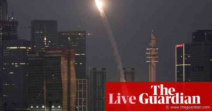 Israel and Iran exchange missile strikes with explosions heard in Tel Aviv, Jerusalem and Tehran – live