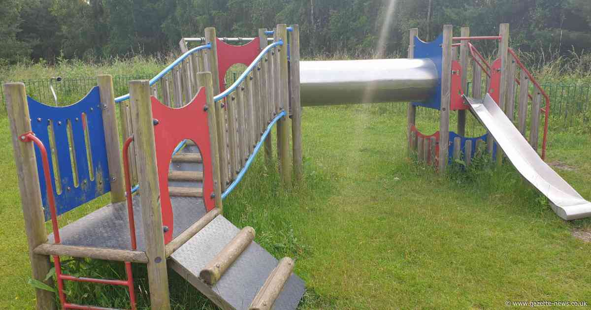 Colchester dad shares concern about fire set to play equipment