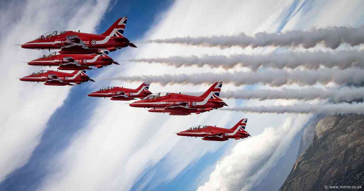 See if Red Arrows will fly past your house in 2025 on interactive schedule map